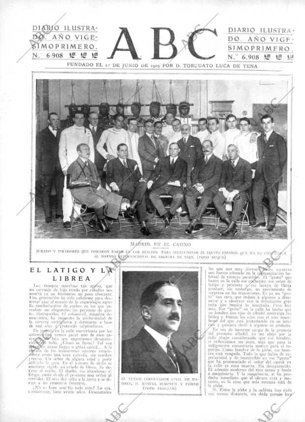 ABC MADRID 21-02-1925 página 1