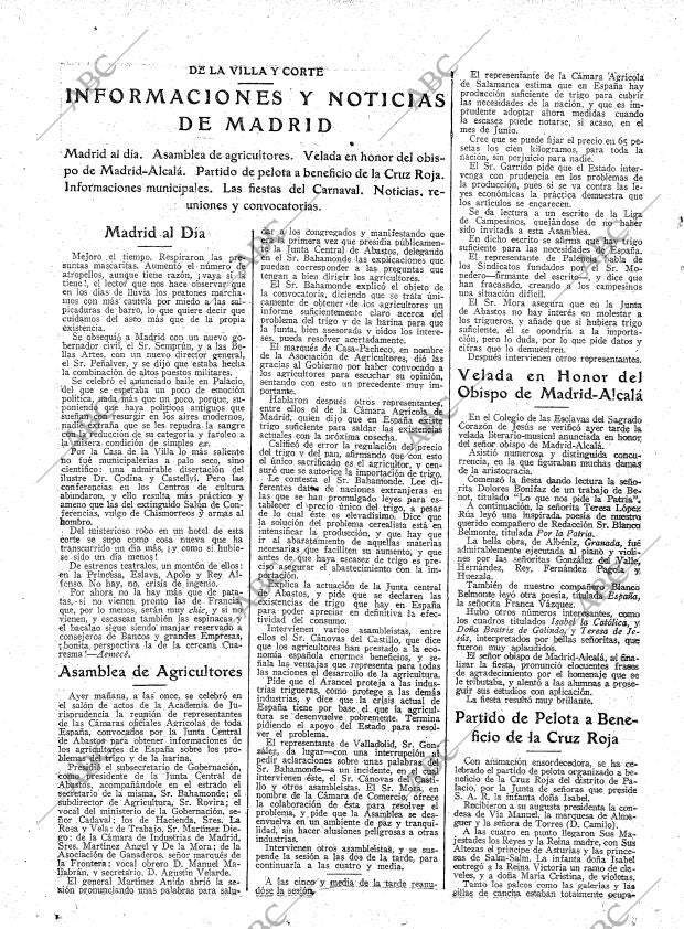 ABC MADRID 21-02-1925 página 16