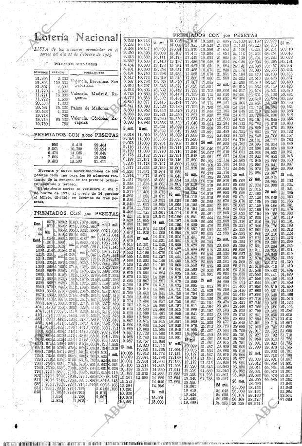 ABC MADRID 22-02-1925 página 40