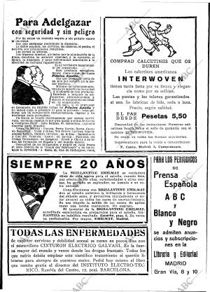 BLANCO Y NEGRO MADRID 22-02-1925 página 14