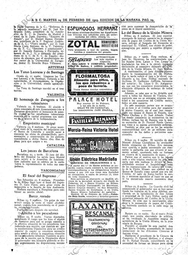 ABC MADRID 24-02-1925 página 22