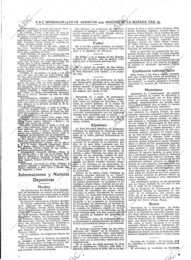ABC MADRID 25-02-1925 página 29