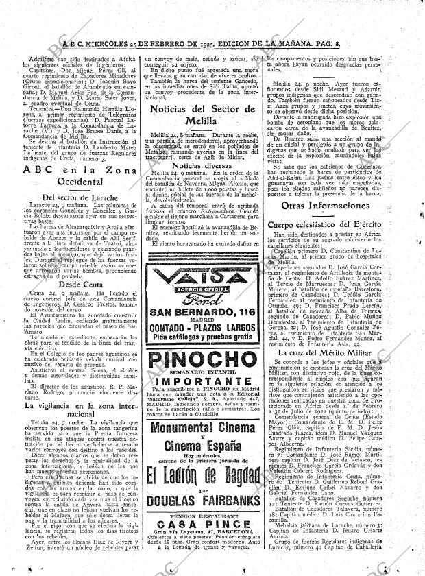 ABC MADRID 25-02-1925 página 8
