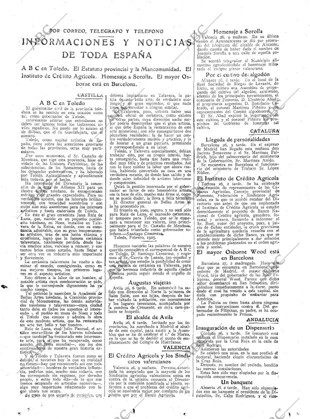 ABC MADRID 27-02-1925 página 25