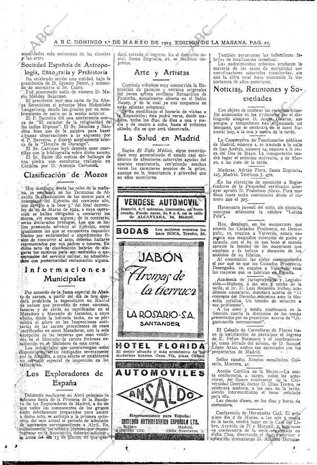 ABC MADRID 01-03-1925 página 19