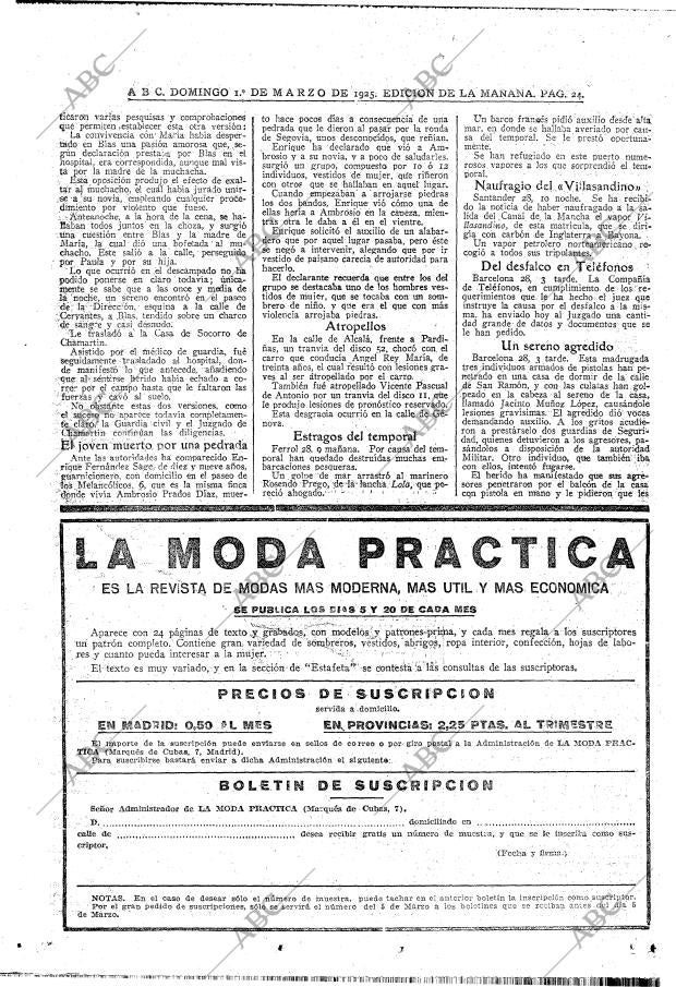 ABC MADRID 01-03-1925 página 22