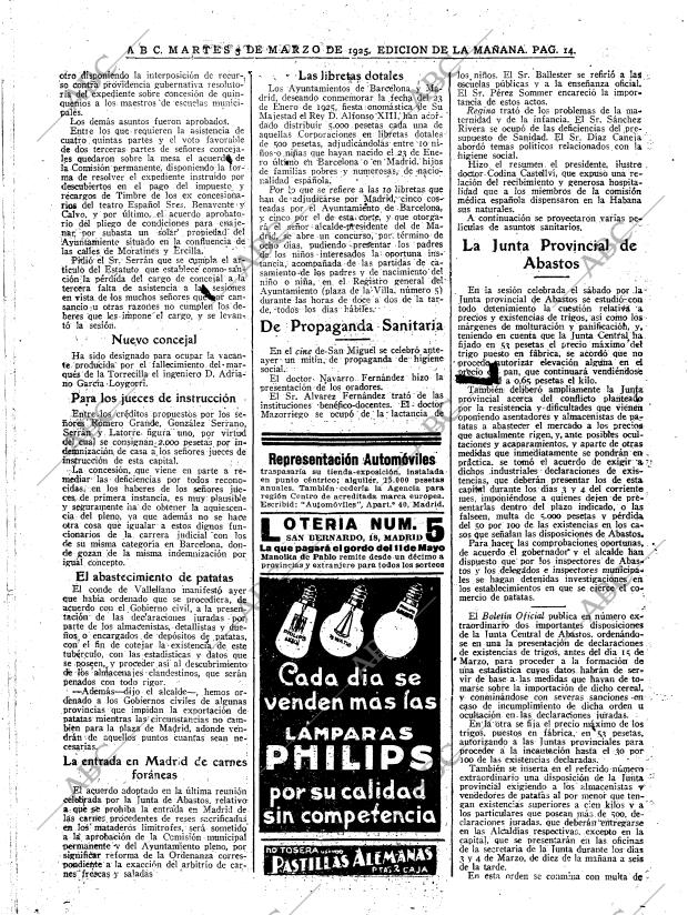 ABC MADRID 03-03-1925 página 14