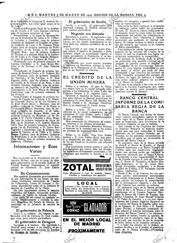 ABC MADRID 03-03-1925 página 9