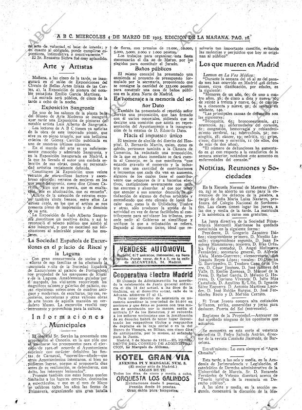 ABC MADRID 04-03-1925 página 16