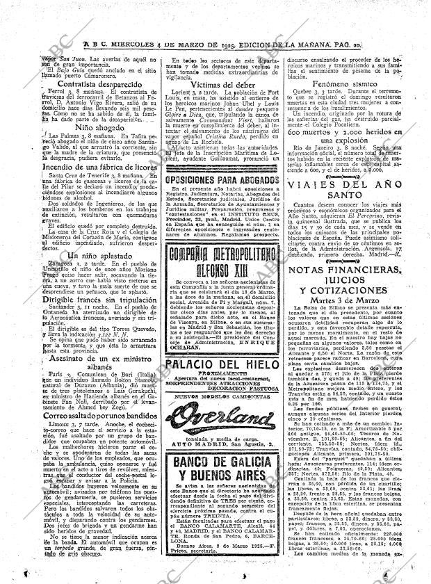 ABC MADRID 04-03-1925 página 20
