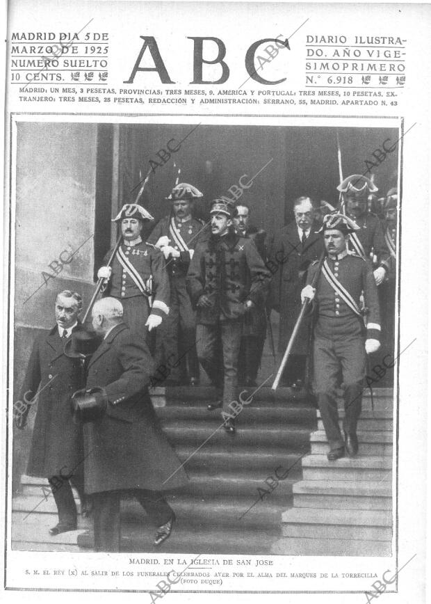 ABC MADRID 05-03-1925 página 1