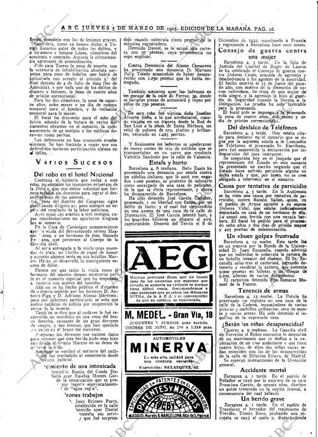 ABC MADRID 05-03-1925 página 16