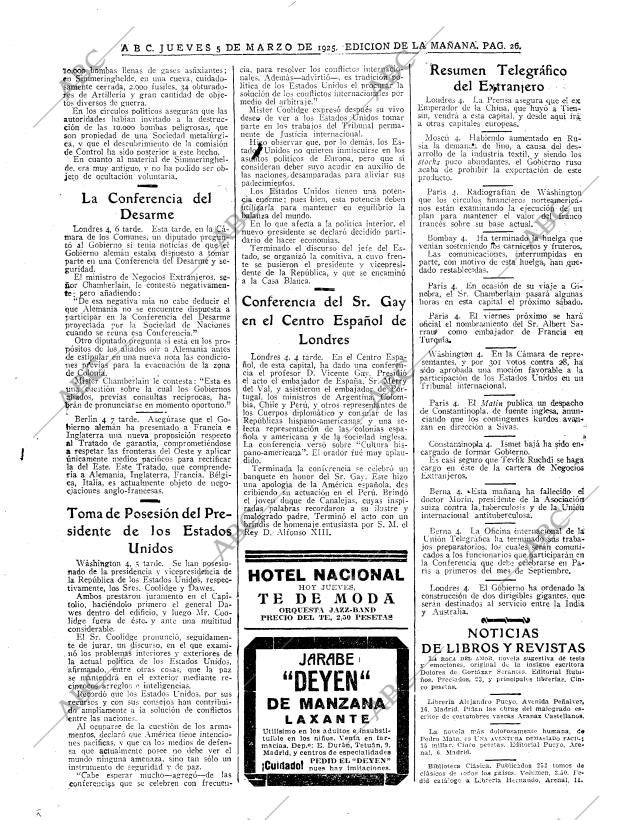 ABC MADRID 05-03-1925 página 26