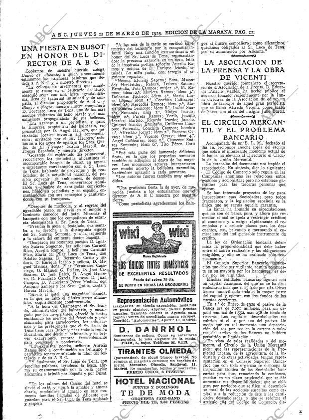 ABC MADRID 12-03-1925 página 11