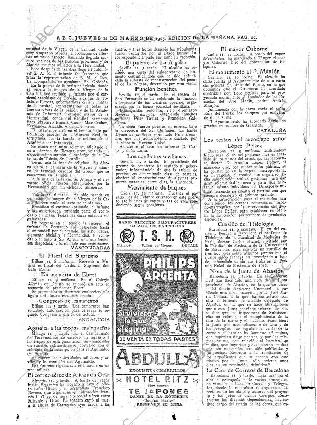 ABC MADRID 12-03-1925 página 22