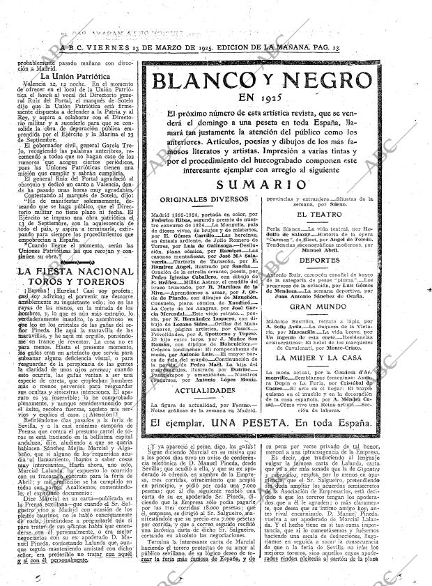 ABC MADRID 13-03-1925 página 13