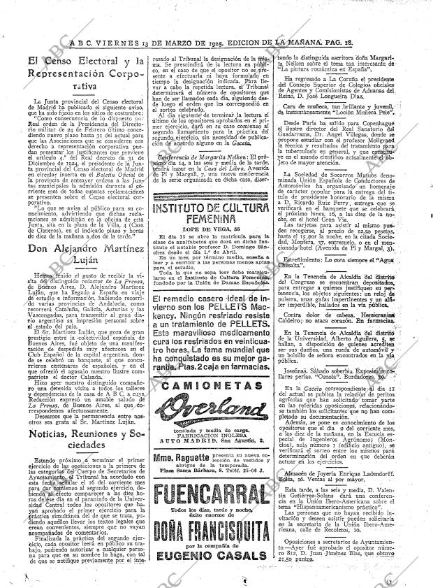 ABC MADRID 13-03-1925 página 18