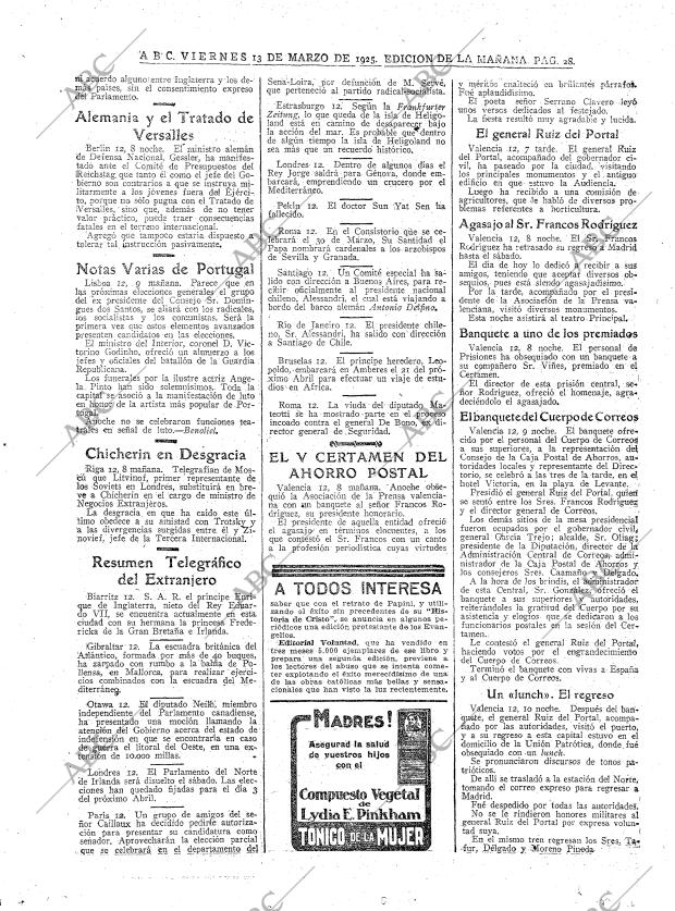 ABC MADRID 13-03-1925 página 28