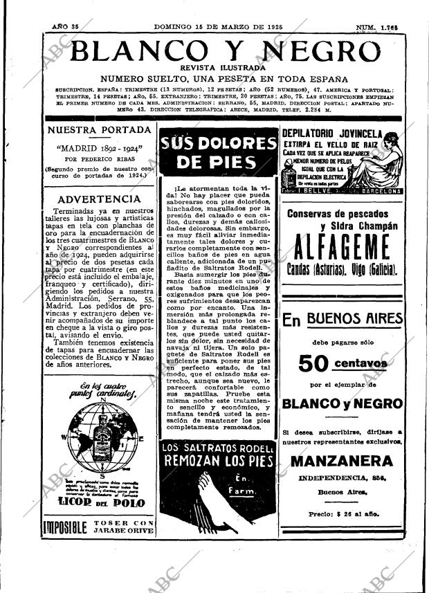 BLANCO Y NEGRO MADRID 15-03-1925 página 3