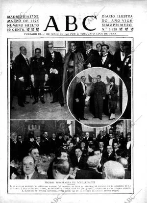 ABC MADRID 17-03-1925 página 1