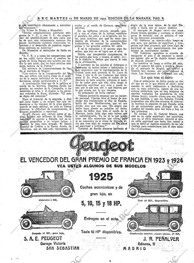 ABC MADRID 17-03-1925 página 8