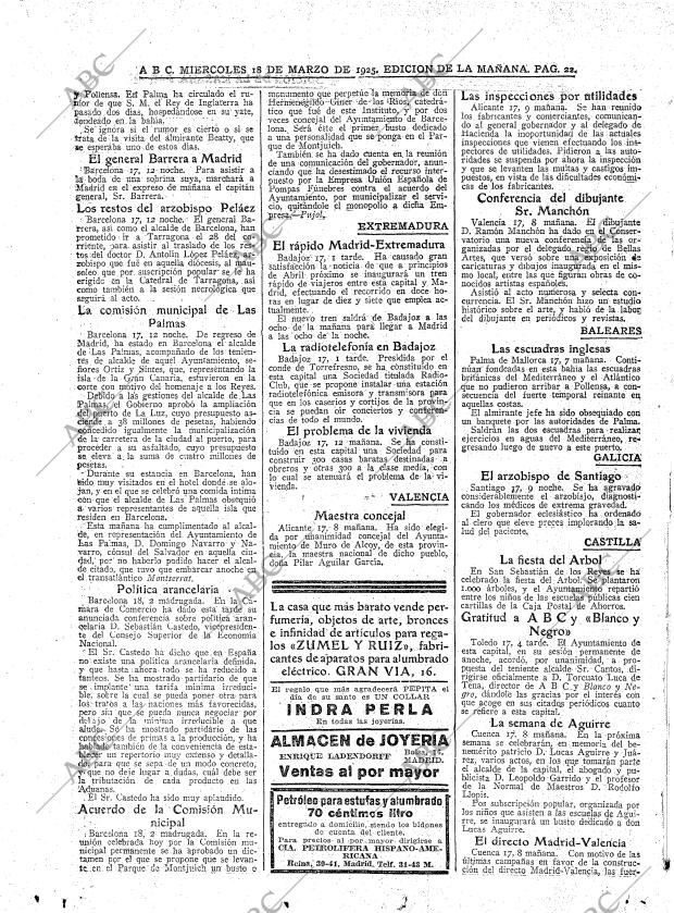 ABC MADRID 18-03-1925 página 22