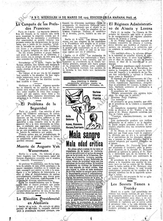 ABC MADRID 18-03-1925 página 26