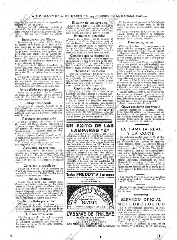 ABC MADRID 24-03-1925 página 20