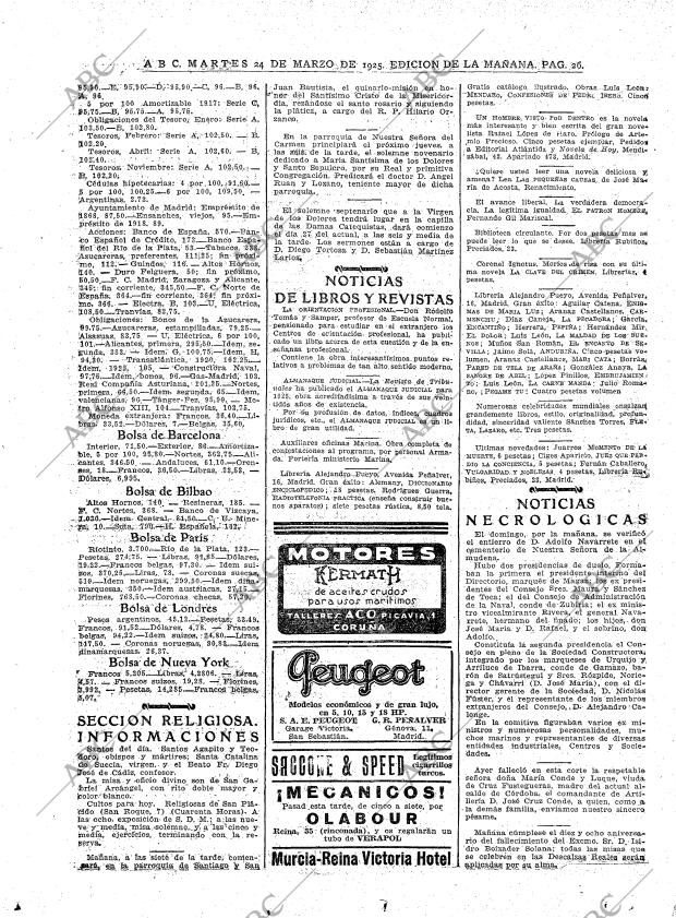 ABC MADRID 24-03-1925 página 26