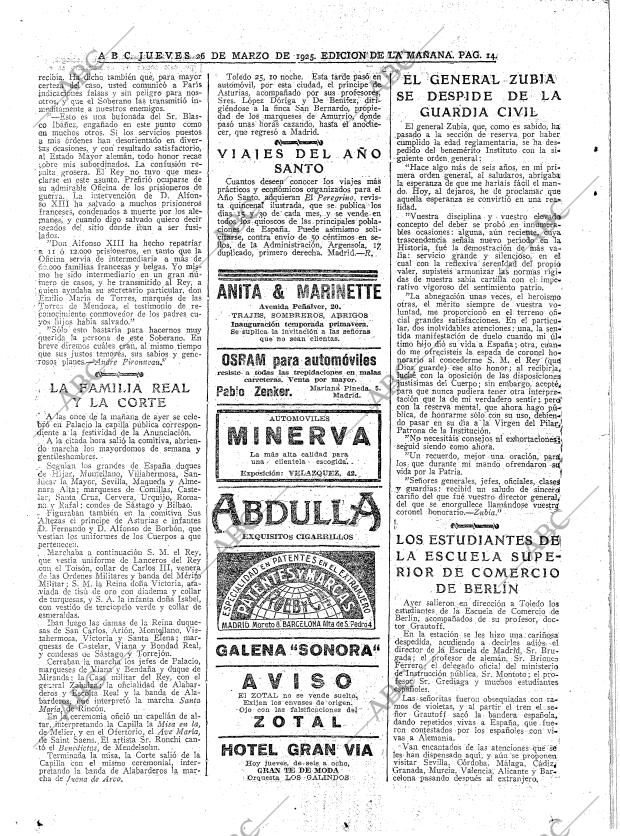 ABC MADRID 26-03-1925 página 14