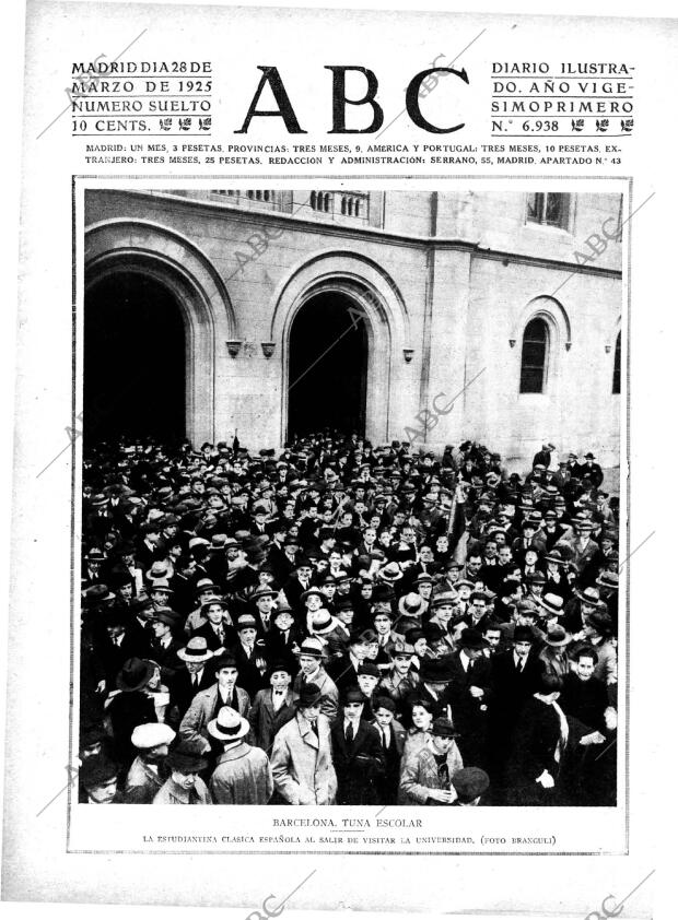 ABC MADRID 28-03-1925 página 1