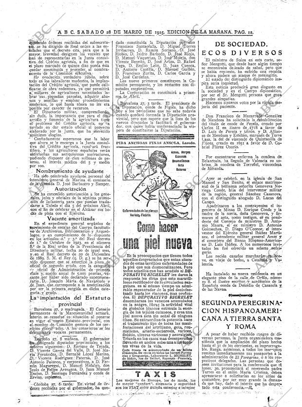 ABC MADRID 28-03-1925 página 12