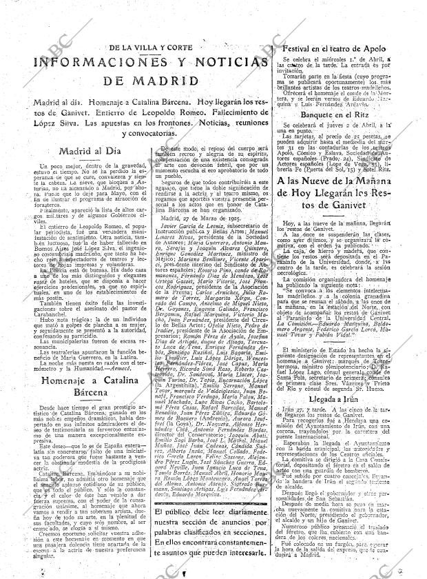 ABC MADRID 28-03-1925 página 15