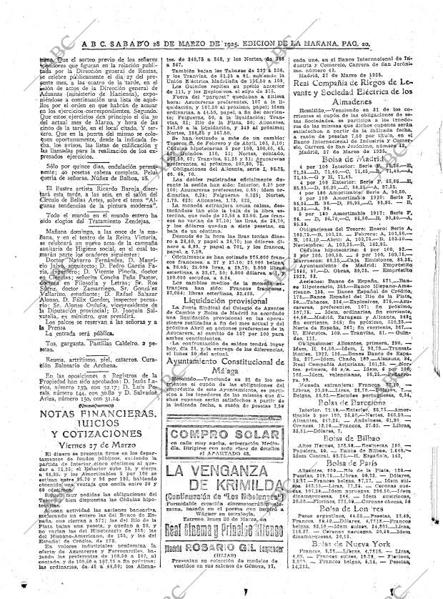 ABC MADRID 28-03-1925 página 20