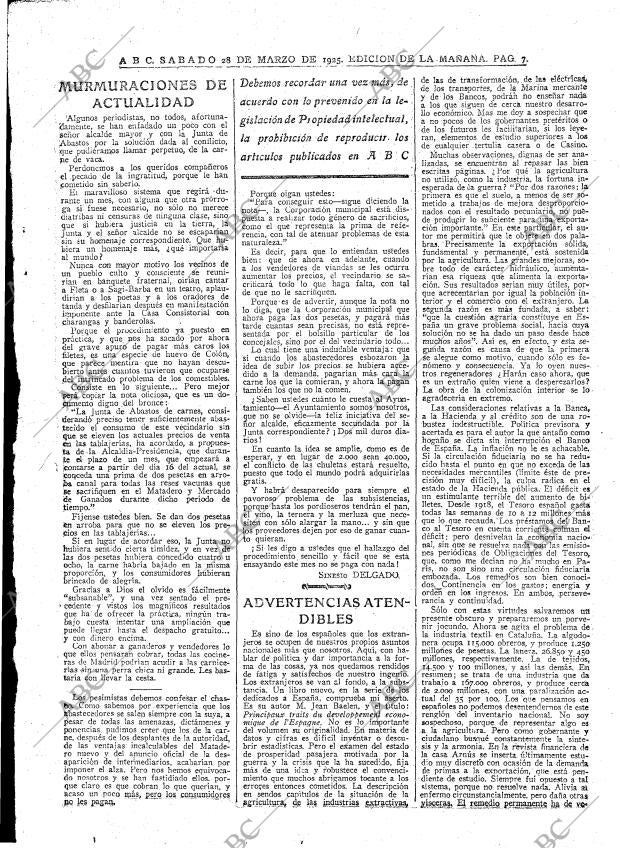 ABC MADRID 28-03-1925 página 7