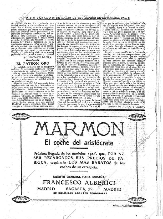 ABC MADRID 28-03-1925 página 8