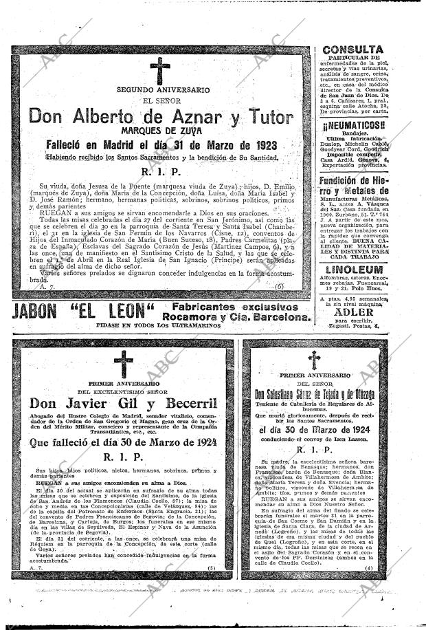 ABC MADRID 29-03-1925 página 45