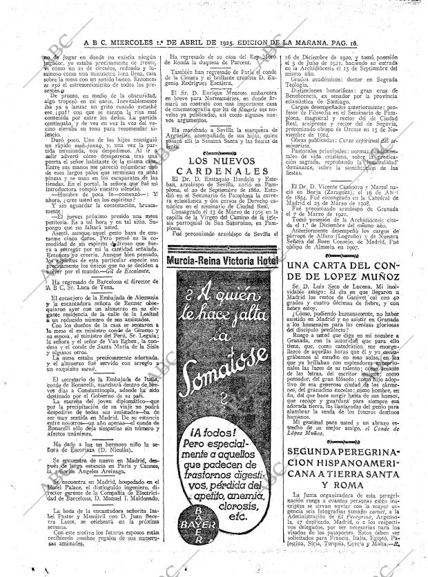 ABC MADRID 01-04-1925 página 16