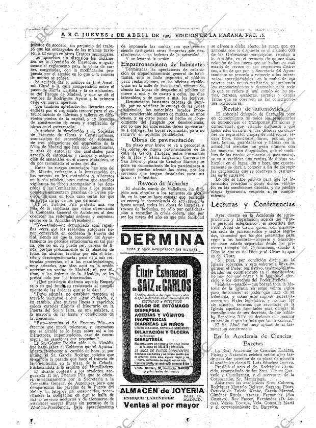 ABC MADRID 02-04-1925 página 16