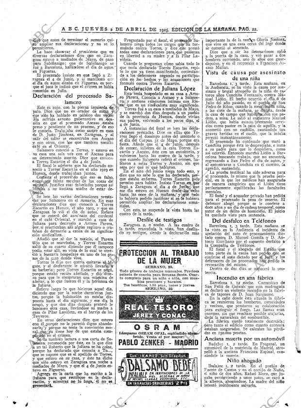 ABC MADRID 02-04-1925 página 22