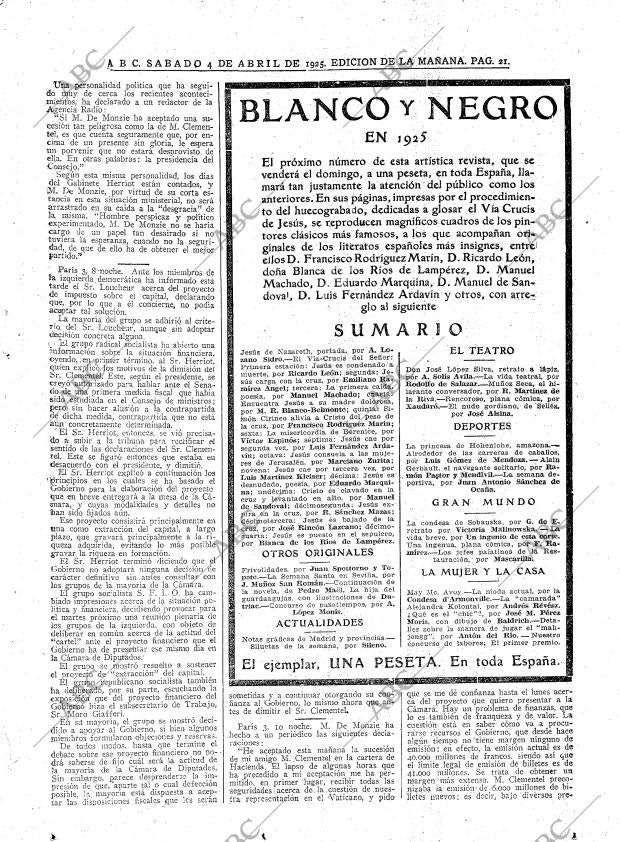 ABC MADRID 04-04-1925 página 21