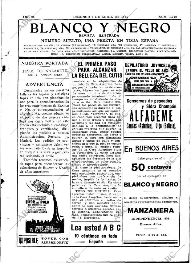 BLANCO Y NEGRO MADRID 05-04-1925 página 3