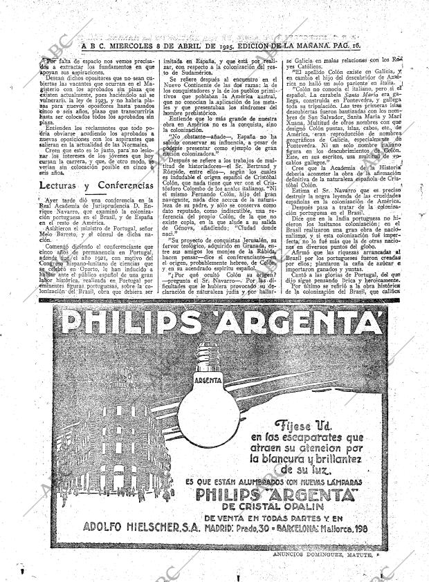 ABC MADRID 08-04-1925 página 16