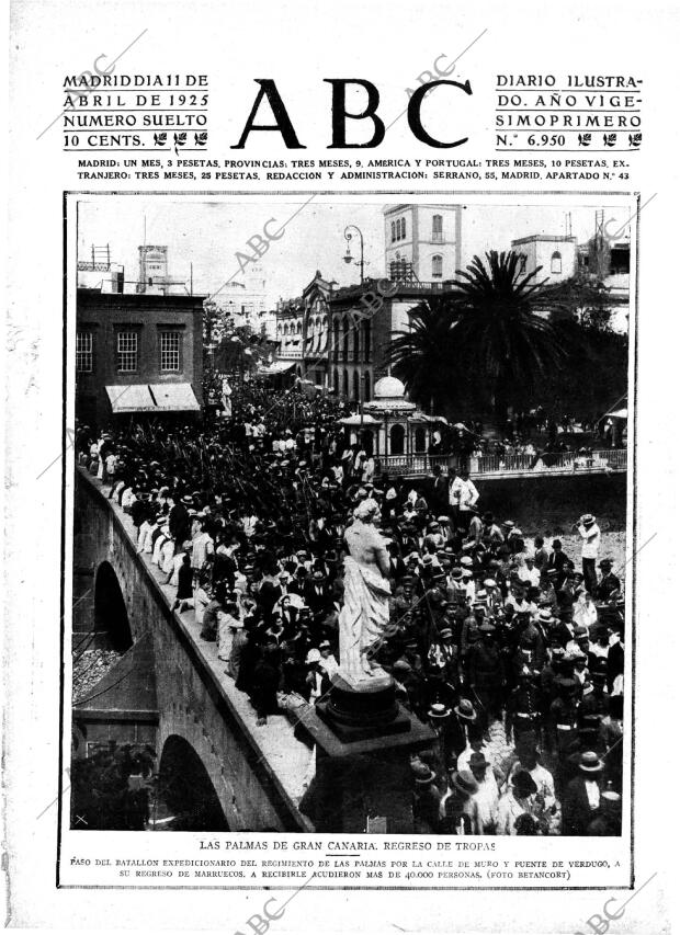 ABC MADRID 11-04-1925 página 1