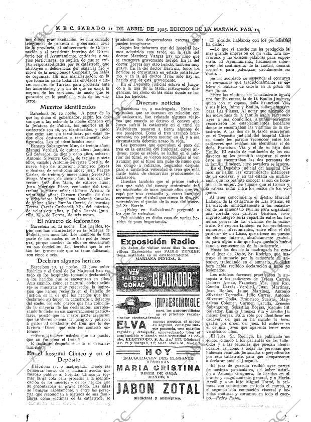 ABC MADRID 11-04-1925 página 14