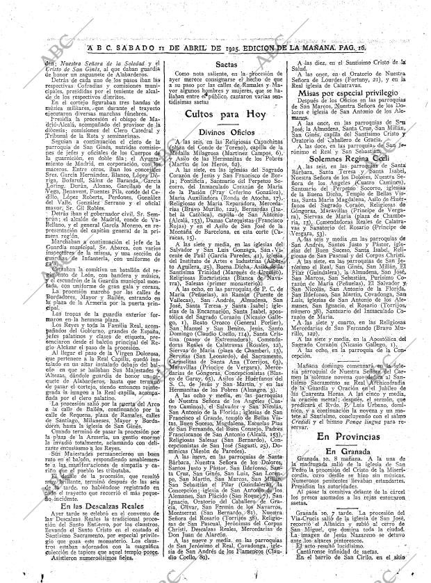 ABC MADRID 11-04-1925 página 16