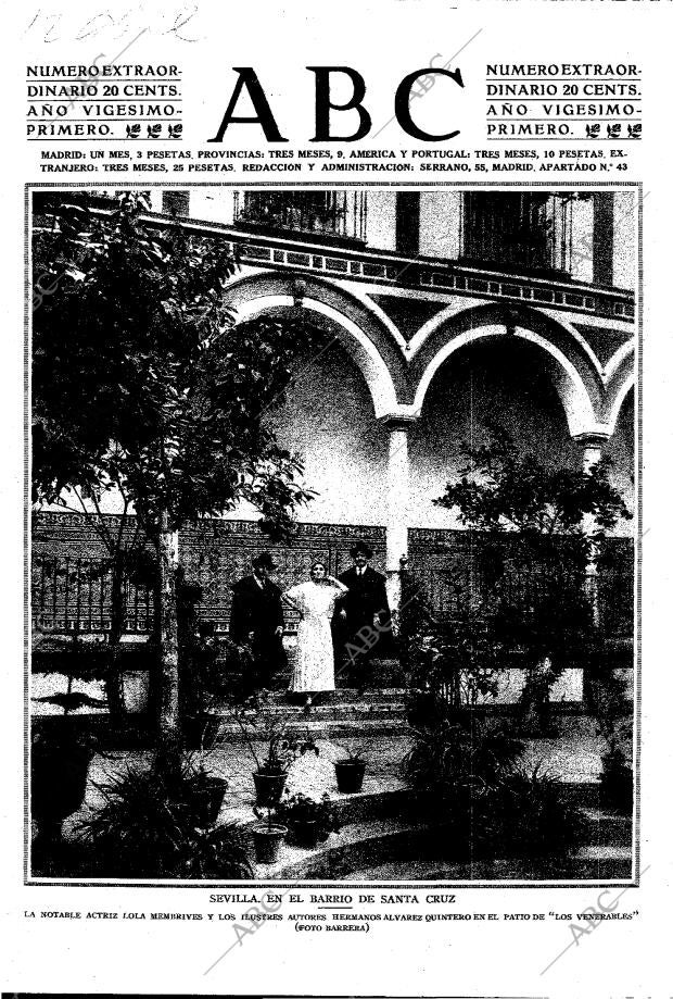 ABC MADRID 12-04-1925 página 1