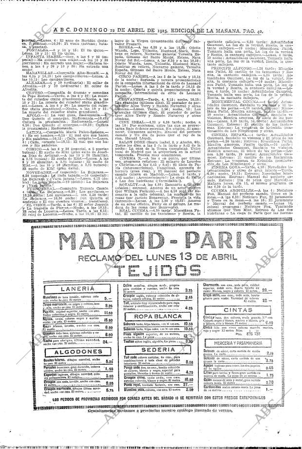 ABC MADRID 12-04-1925 página 42