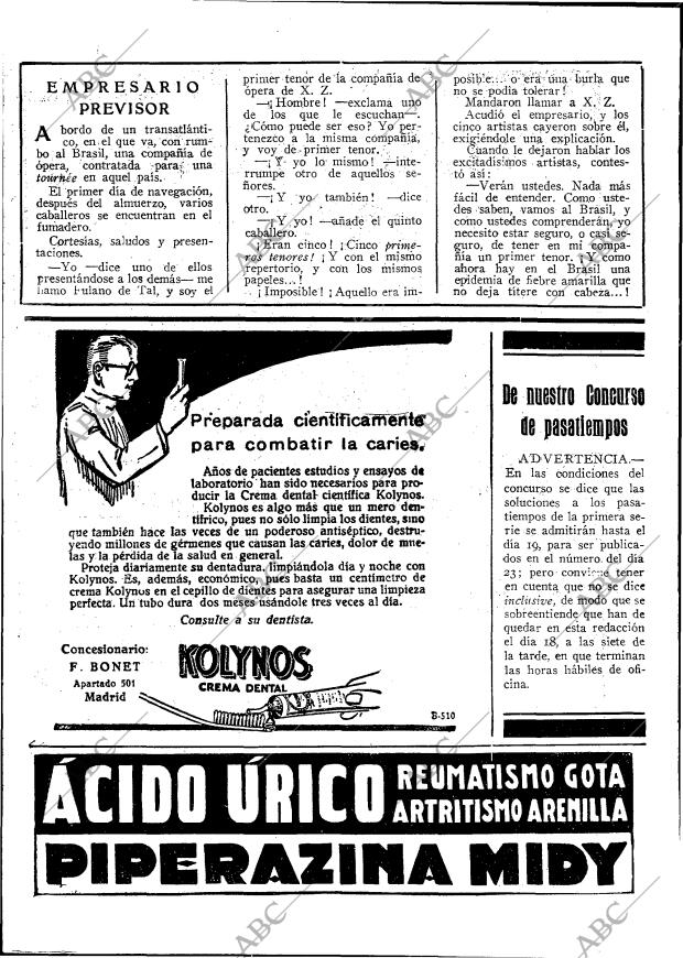 BLANCO Y NEGRO MADRID 12-04-1925 página 6