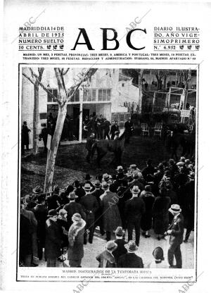 ABC MADRID 14-04-1925 página 1